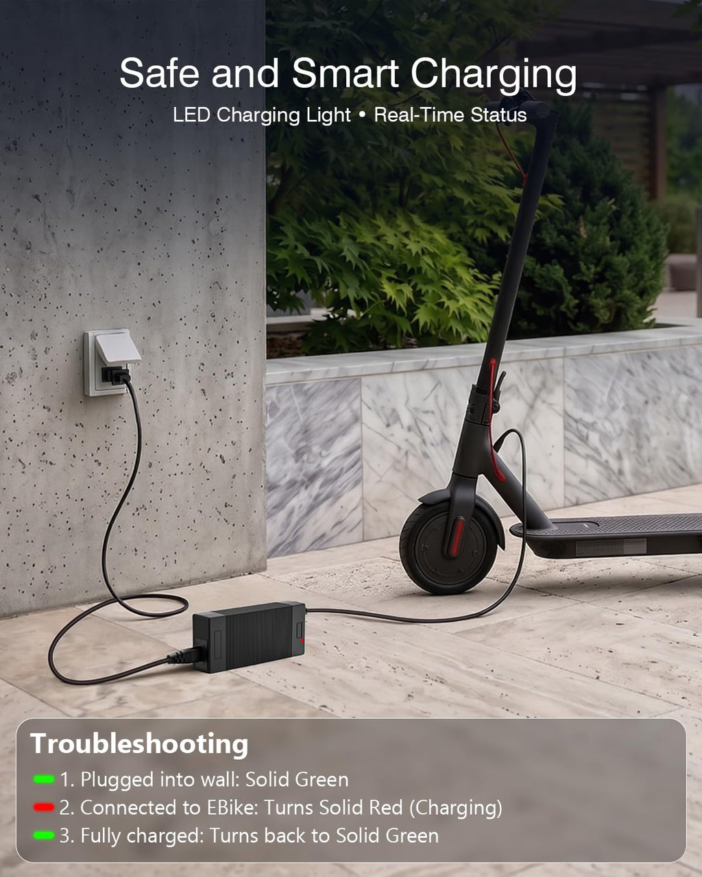 42V 2A Electric Scooter Charger W960