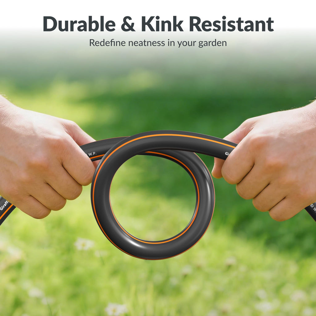 Garden Hose 100ft and Wall-Mount Garden Hose Holder G853511