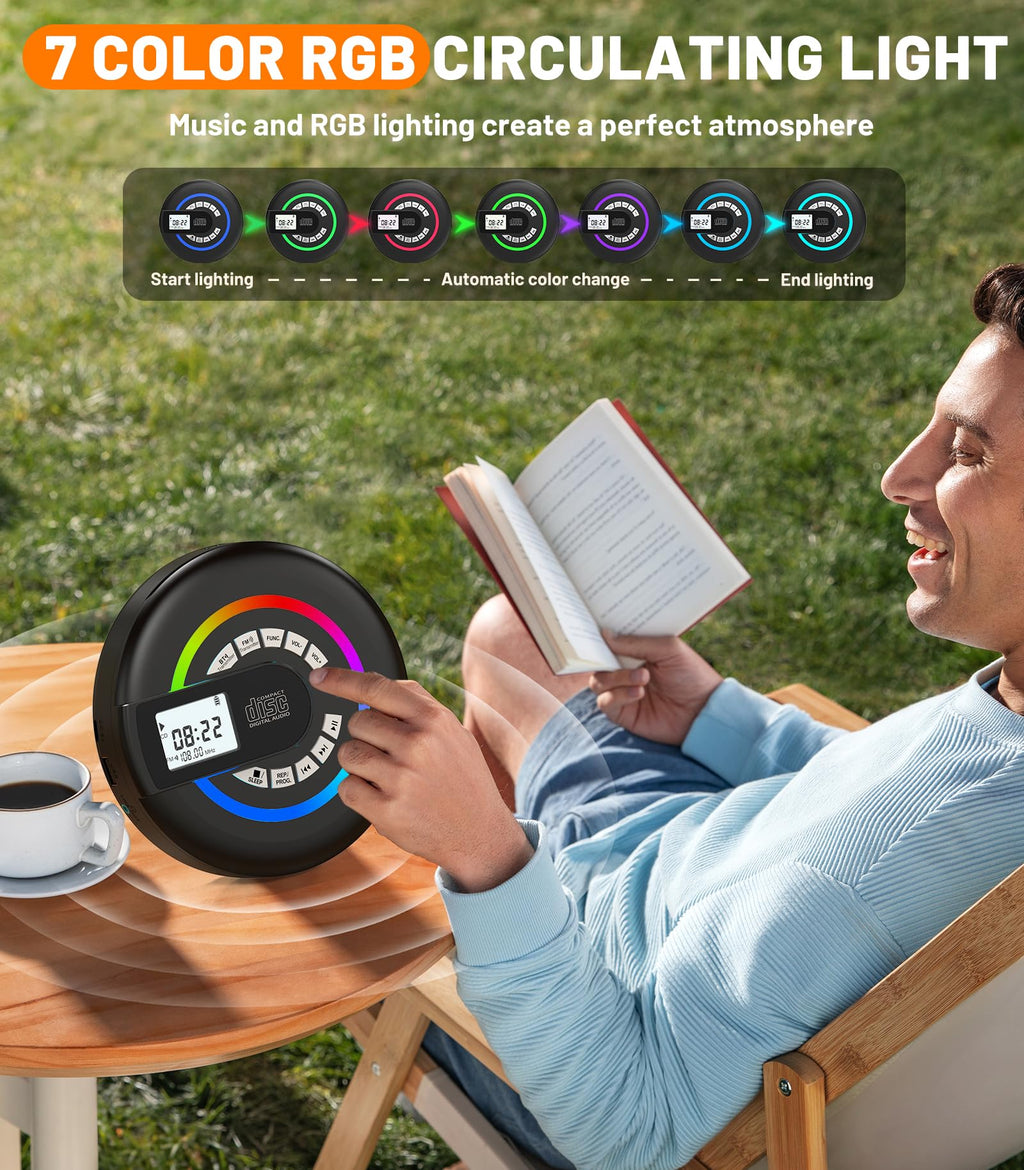 Portable CD Player with Speaker Bluetooth Q609843