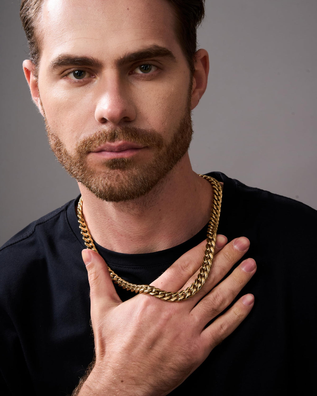 14k Gold Plated Cuban Link Chain Necklace G62395