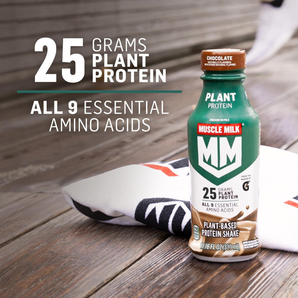 Plant Based Protein Shake Chocolate 11.16 Fl Oz Pack of 12 A7905
