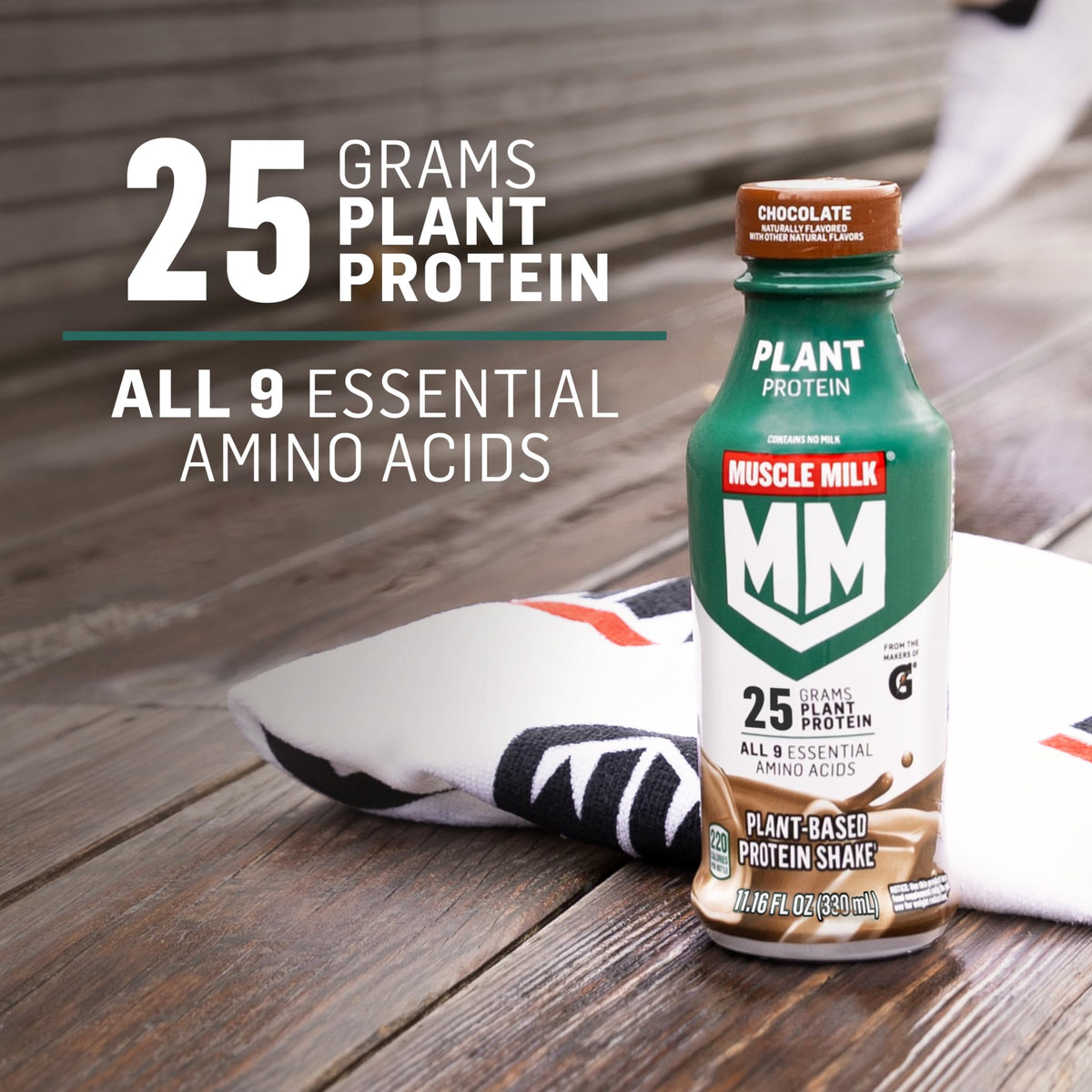 Plant Based Protein Shake Chocolate 11.16 Fl Oz Pack of 12 A7905