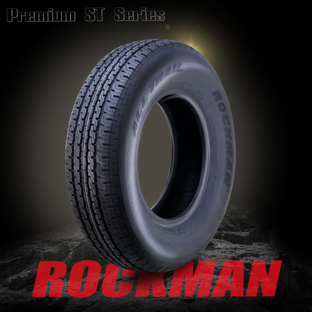Trailer Tire Wheel ST205/75R15 8-Ply Silver Rim G394