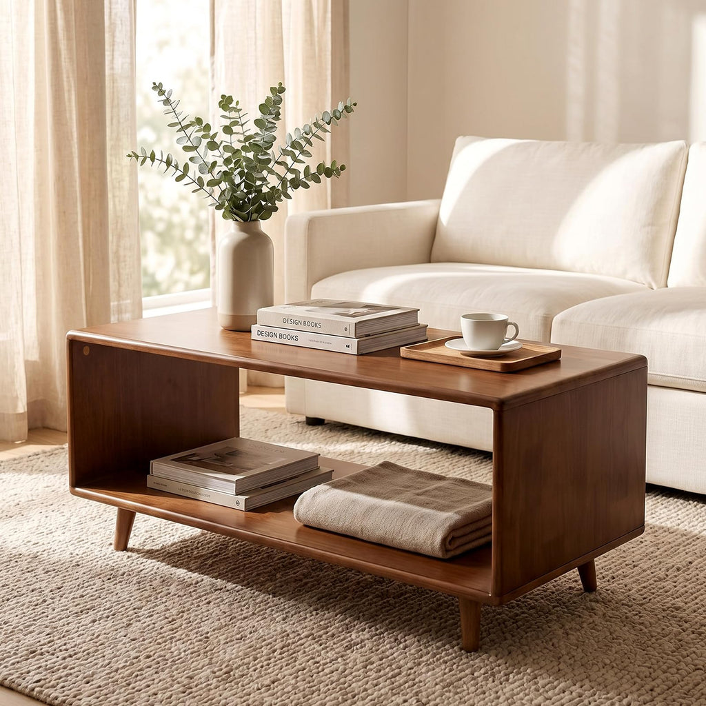 39" Rectangular Solid Wood Coffee Table P144