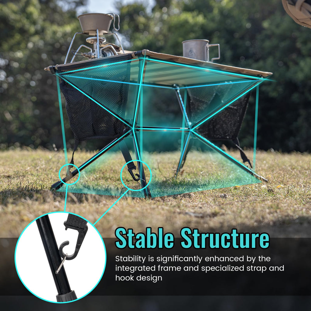 Ultralight Foldable Camping Table 2.4 lbs Y481
