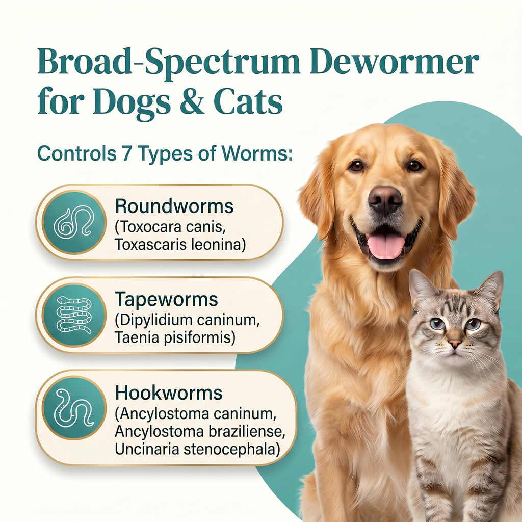 Dewormer for Dogs & Cats, 25 Chewable T708271