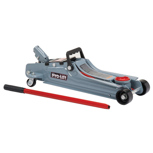 2 Ton Low Profile Floor Jack + 3 Ton Jack Stands, Black and Red M835