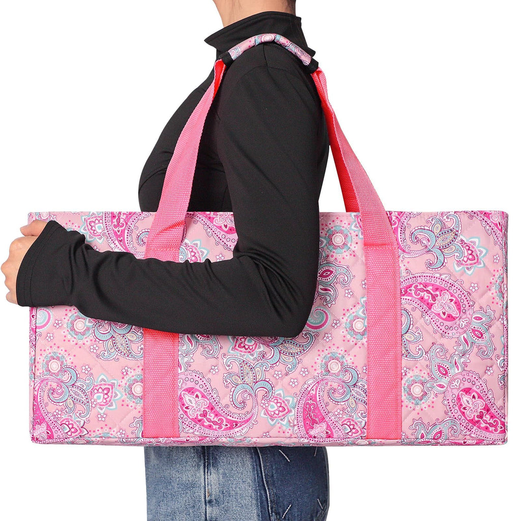American Mahjong Game Set, 166 Pink Tiles, 4 All-in-One Color Rack/Pushers & Drawstring Bag W3149