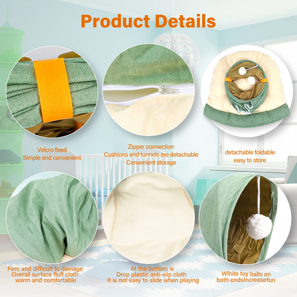 Collapsible Bunny Tunnel Bed with Mat P5437