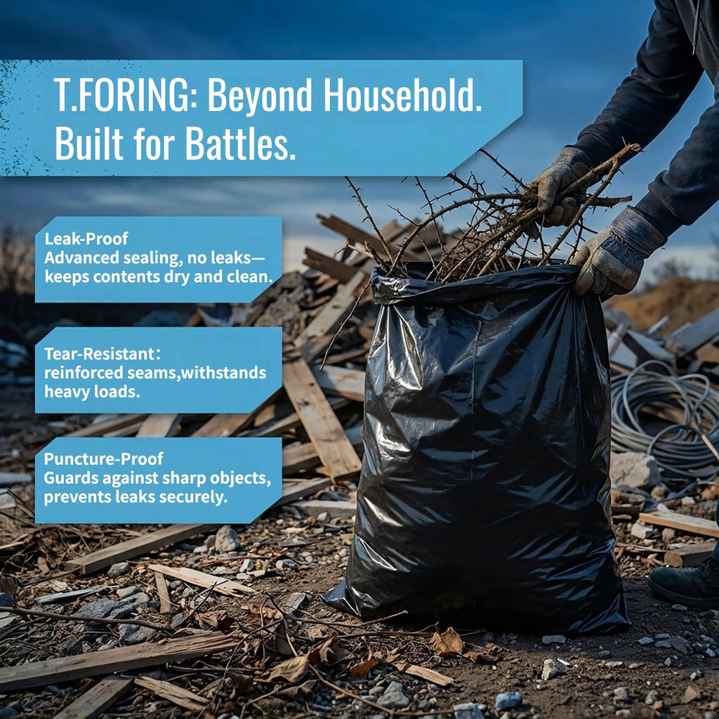 55-60 Gallon Heavy Duty Trash Bags, 2.1 Mil, 100 Count N25060