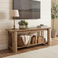 65 Inch Rustic Brown TV Stand W96273