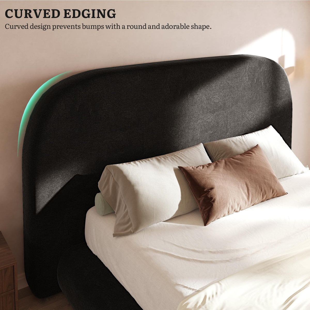 Queen Size Bed Frame with Headboard G348