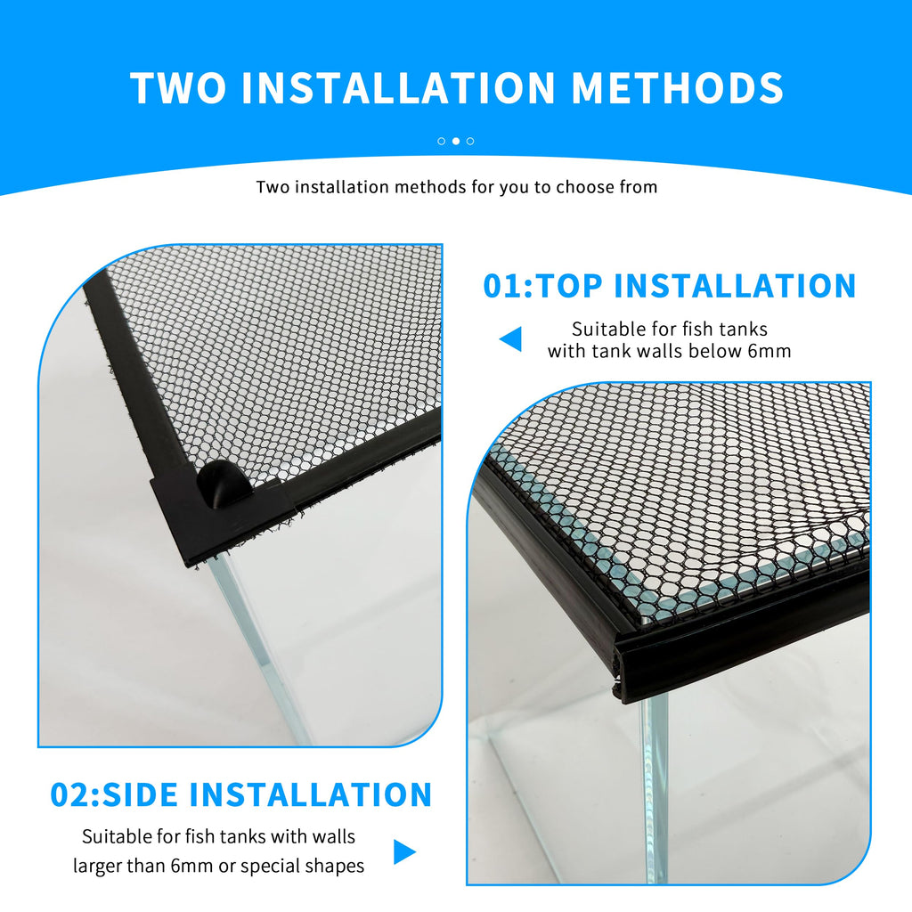 Magnetic Aquarium Lid Anti-Jumping Mesh Fish Tank Cover K2837