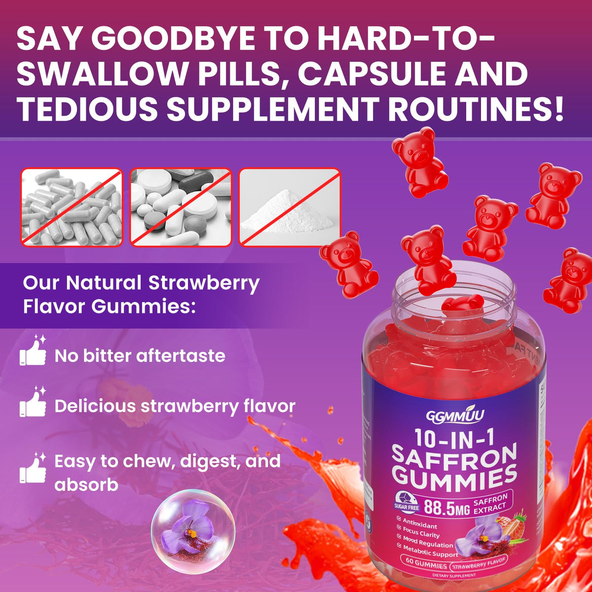 Strawberry Flavor 120 Count Gummies P213303