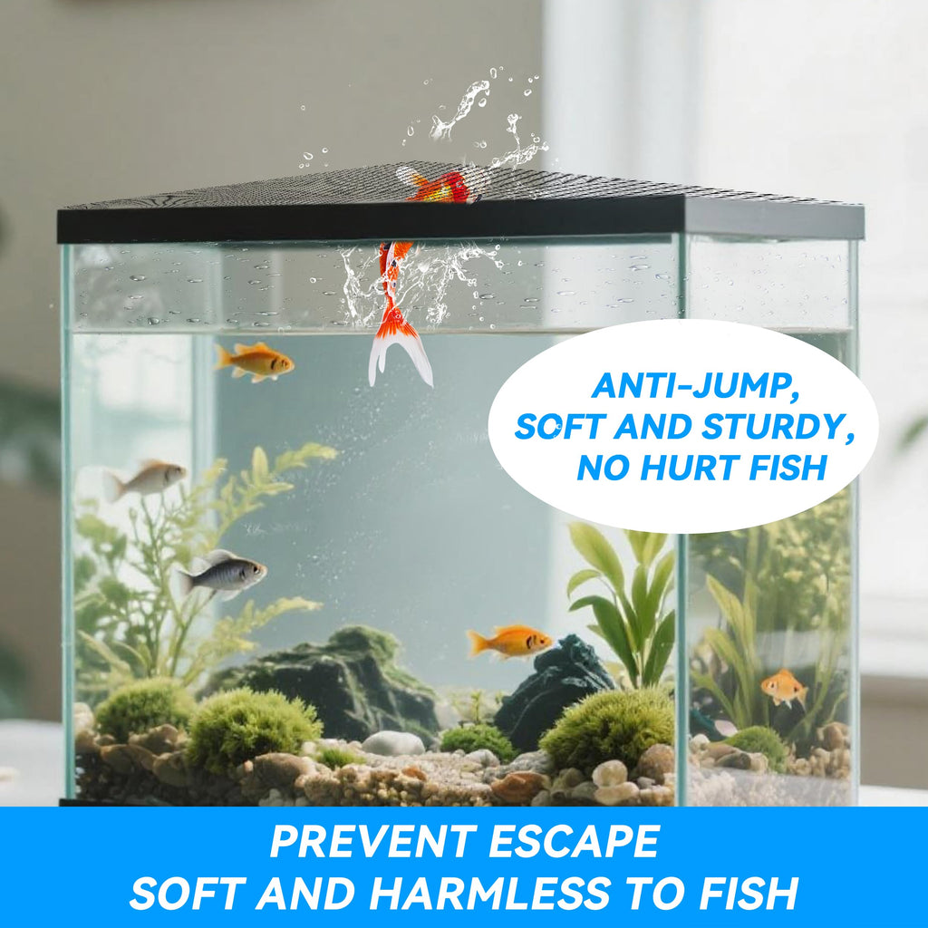 Magnetic Aquarium Lid Anti-Jumping Mesh Fish Tank Cover K2837