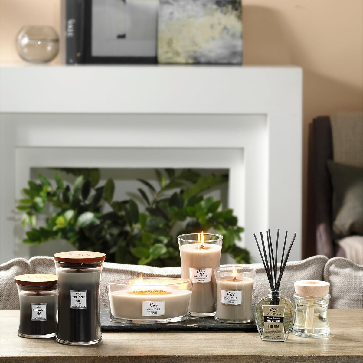 Scented Trilogy Candle with Crackling Wick K1449