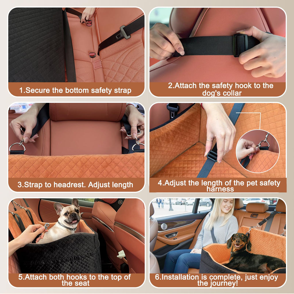 Large Dog Car Seat with 4 in Cushion M81570