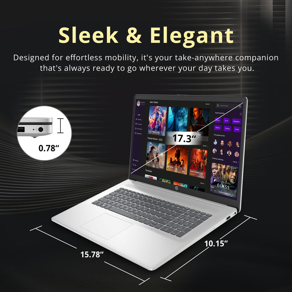 17.3" HD+ Touchscreen Laptop, AMD Ryzen 5, 16GB RAM, 1.5TB Storage, Silver N4822