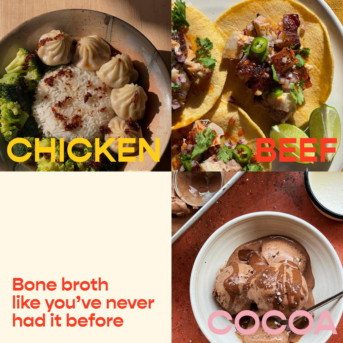 Beef Bone Broth Instant Powdered Mix 3 Pack L48747
