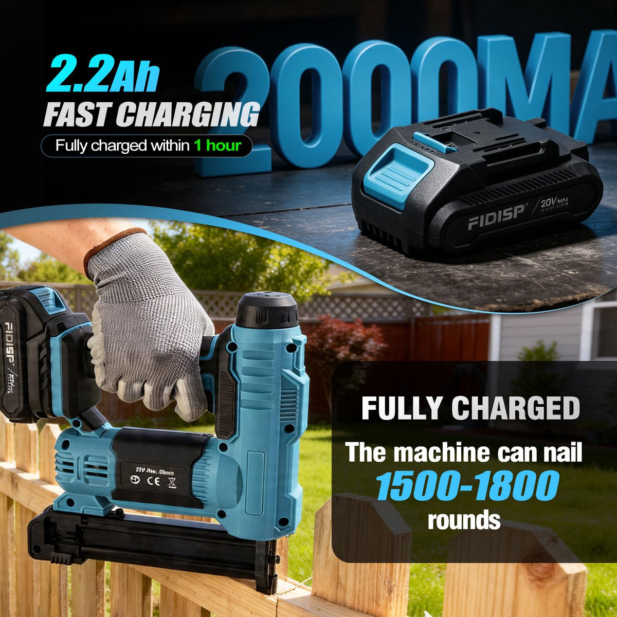 18 Gauge Cordless Nail Gun J555