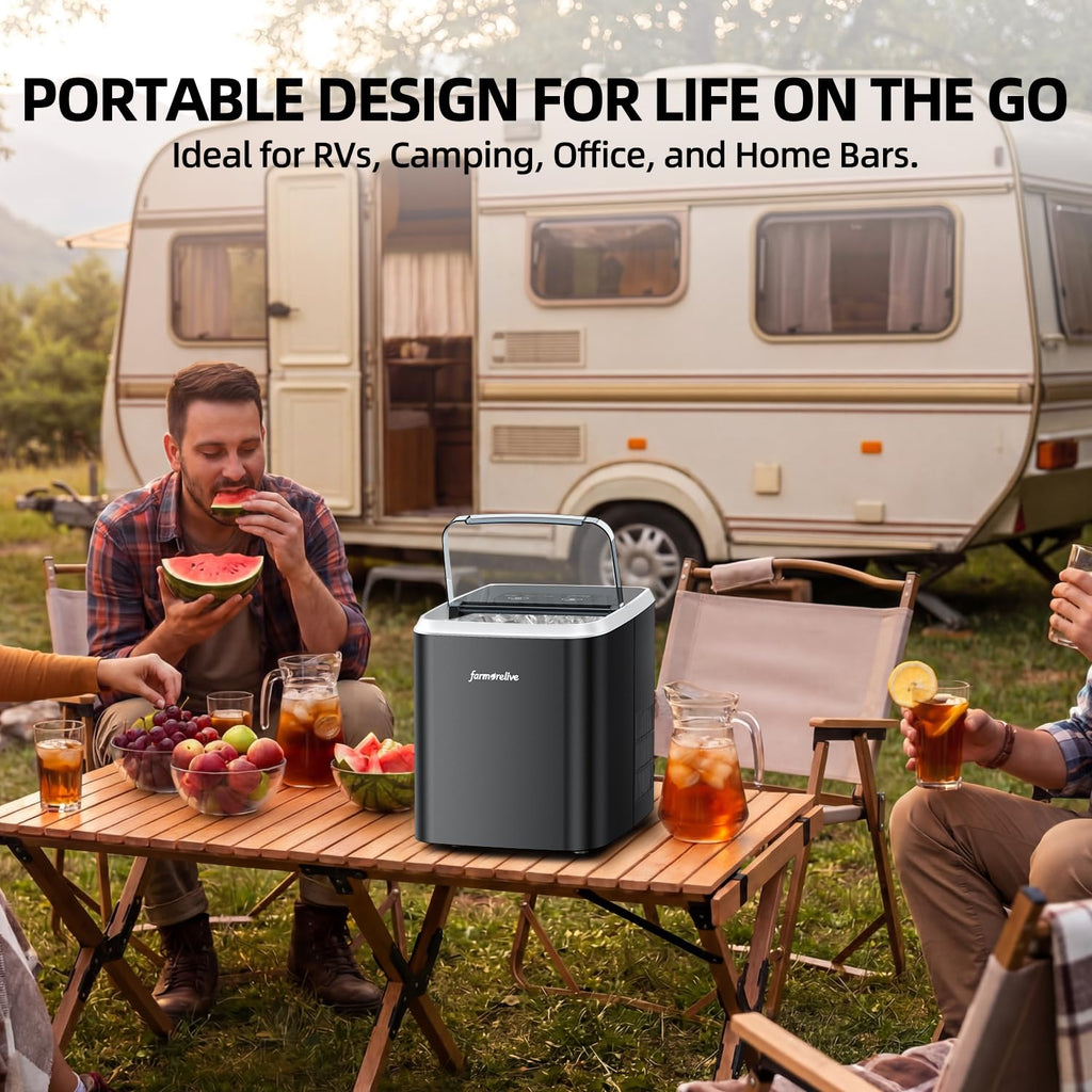 Portable Stainless Steel Ice Maker V2639