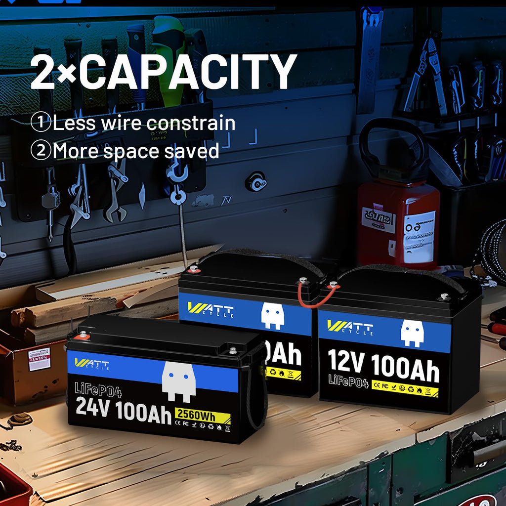 24V 100Ah LiFePO4 Battery D328467