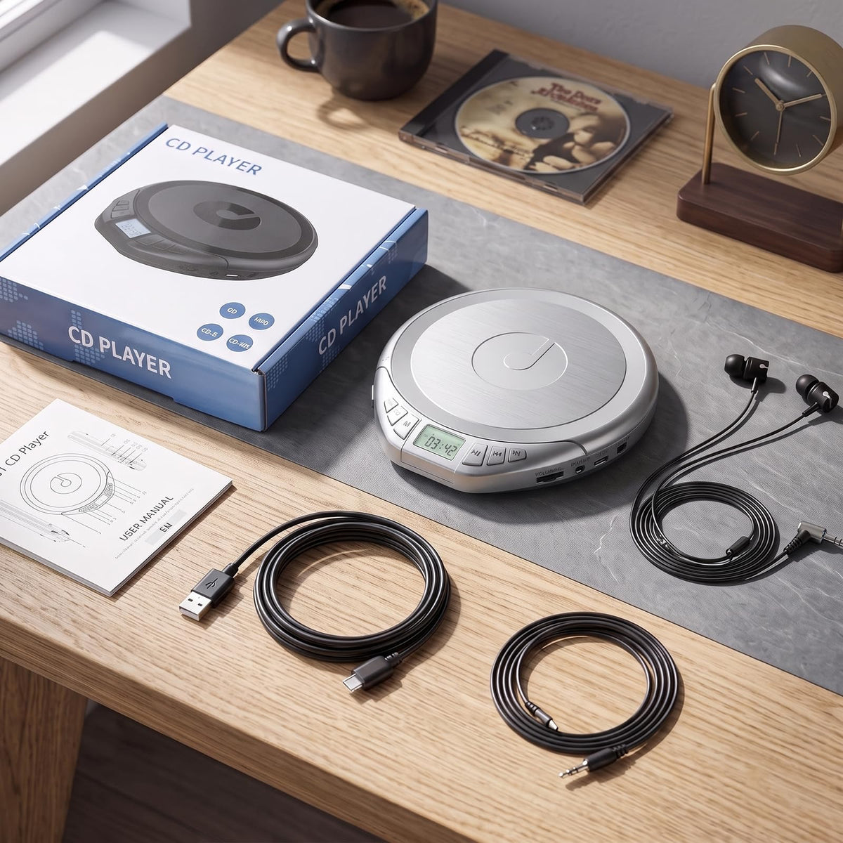 Portable CD Player with Earphones Z522