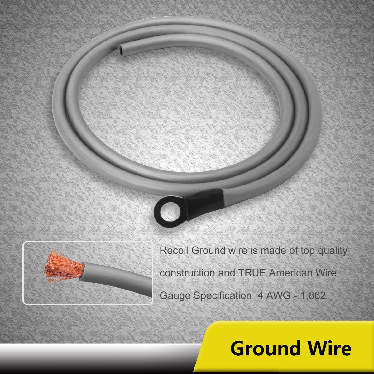 4 Gauge CCA Amplifier Wiring Kit with OFC RCA Cable H159489