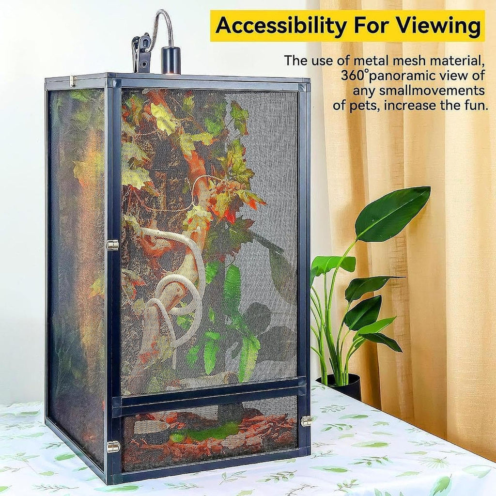 Aluminum Reptile Terrarium with Screen 45x45x80cm H540453