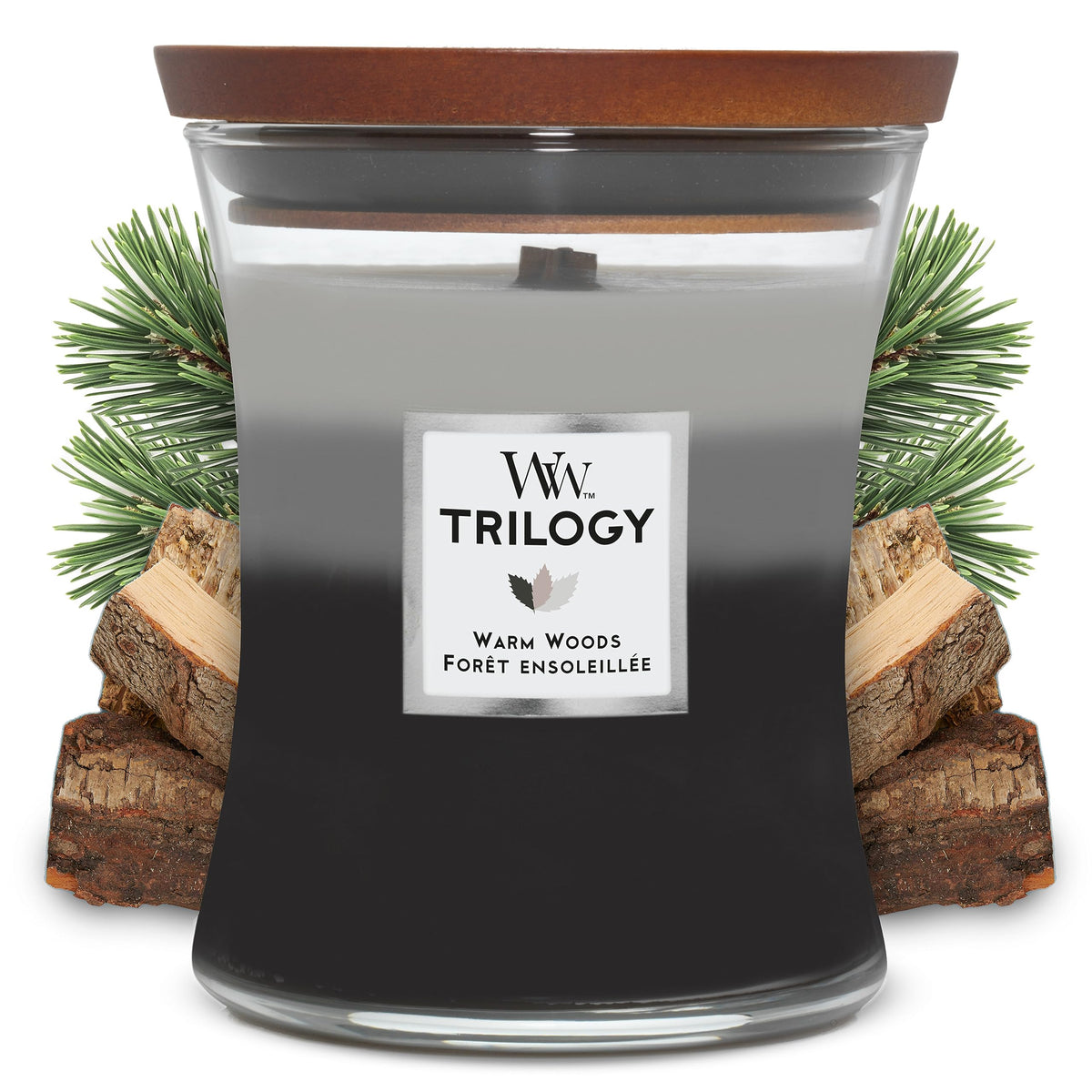 Scented Trilogy Candle with Crackling Wick K1449