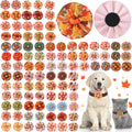 100 Pcs Pet Collar Flowers Charms N59437
